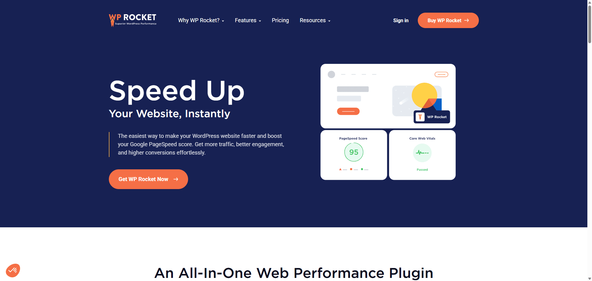 WPRocket home page
