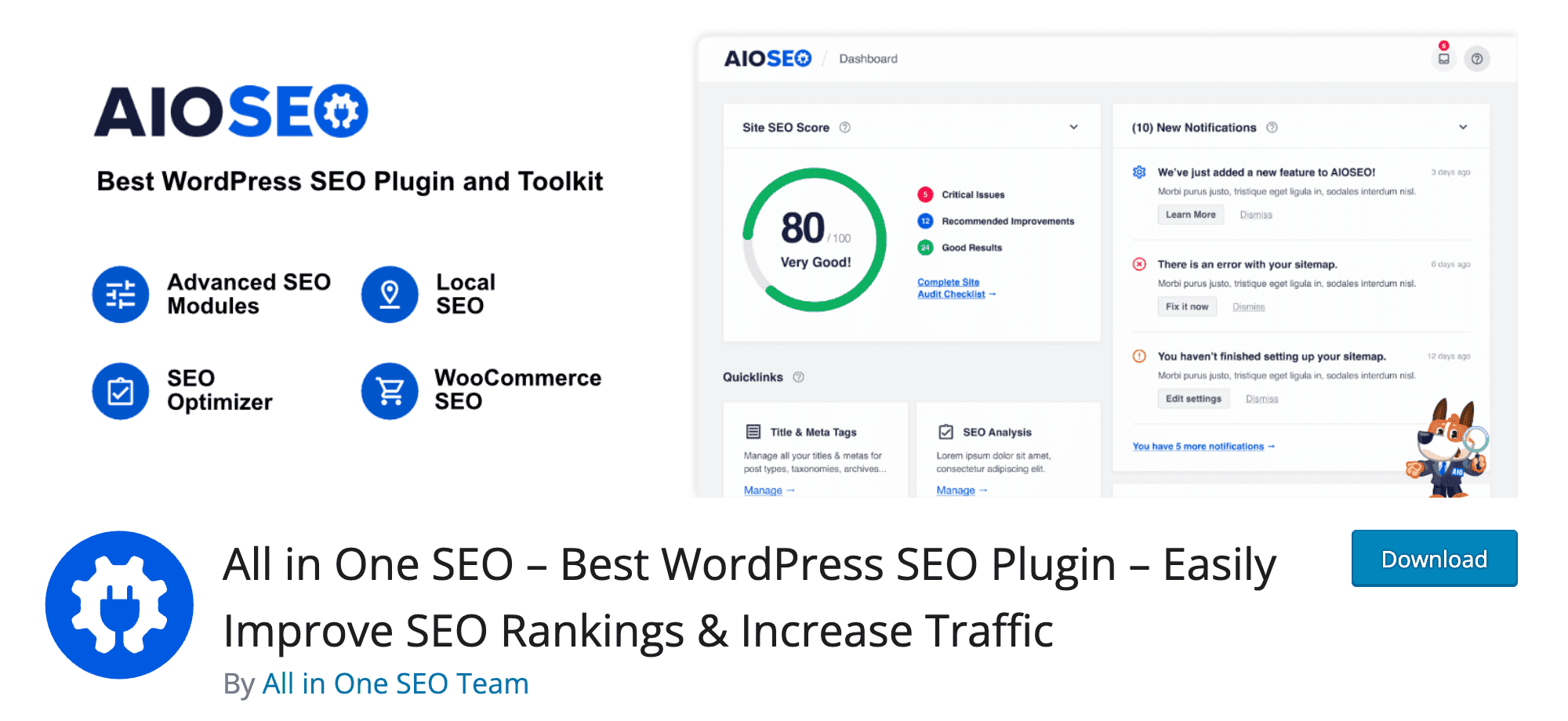AIOSEO download page