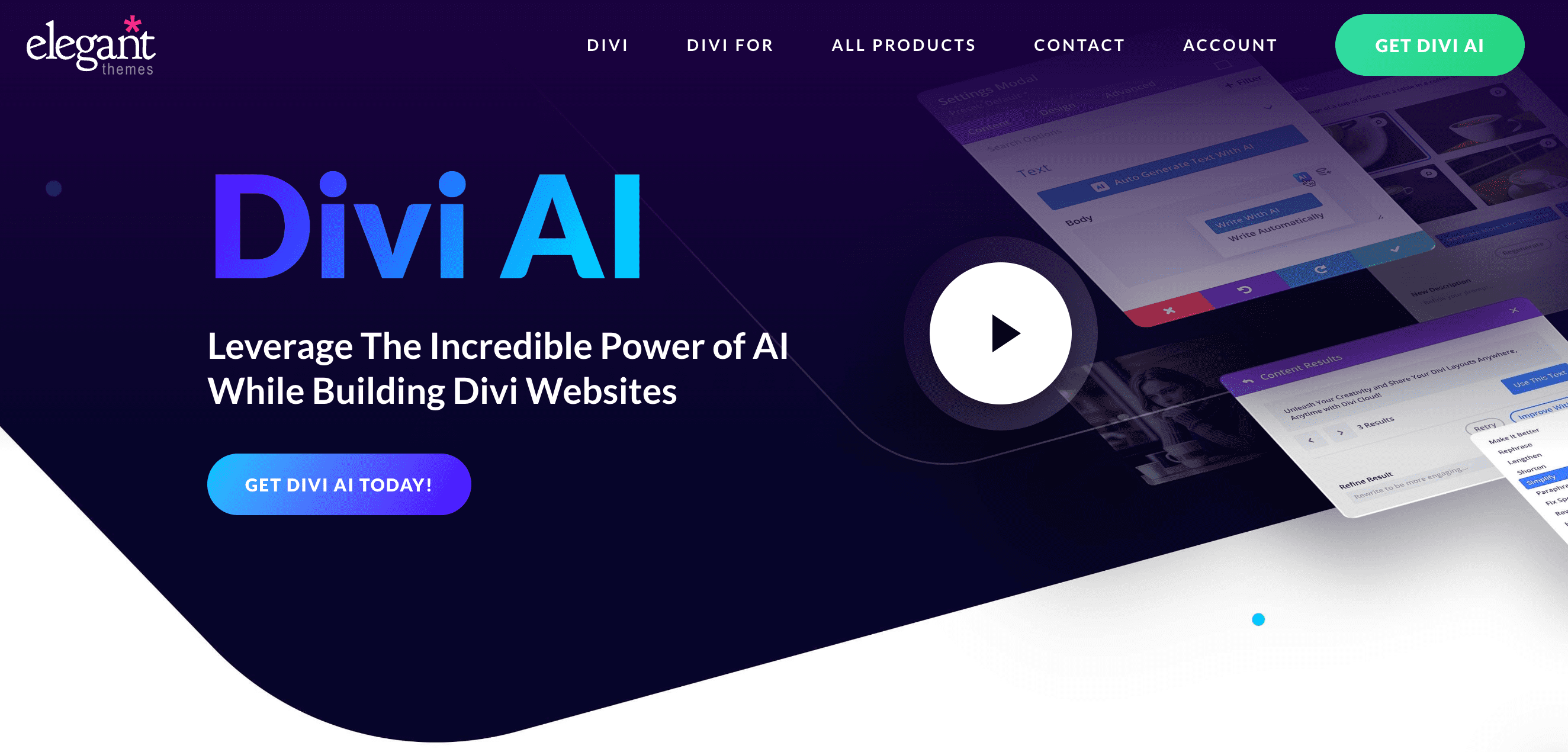 Elegant themes home page